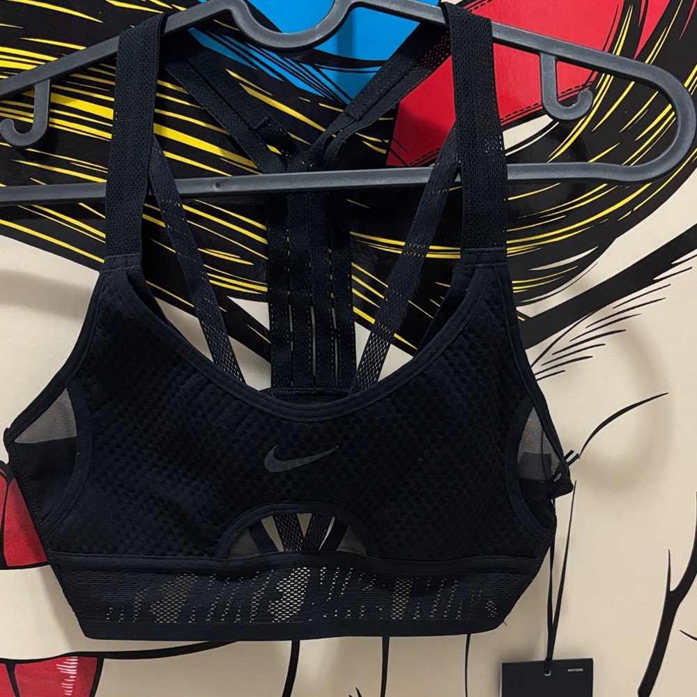 Nike Women's Black Mesh Sports Bra
